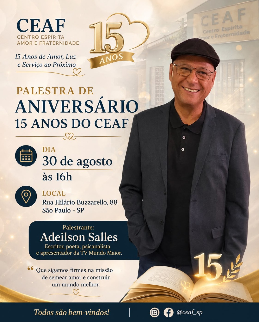 Aniversário de 15 anos do Centro Espírita C.E.A.F.
